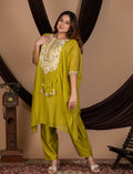Kaftan styled kurta set