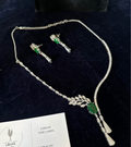 Emerald American Diamond Necklace