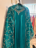 A-line silk suit